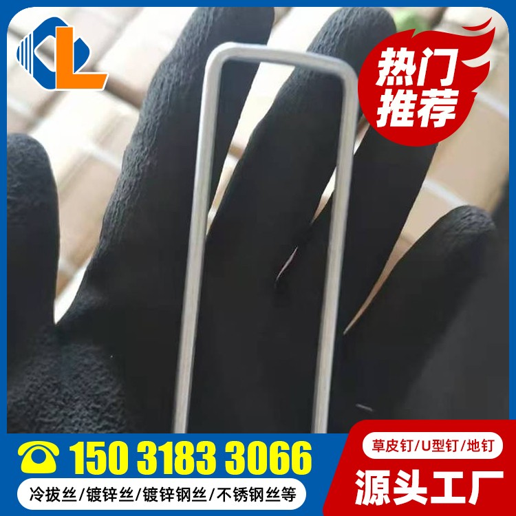 草皮釘型號 U型土工釘 U型鋼釘規(guī)格型號 U型土工釘